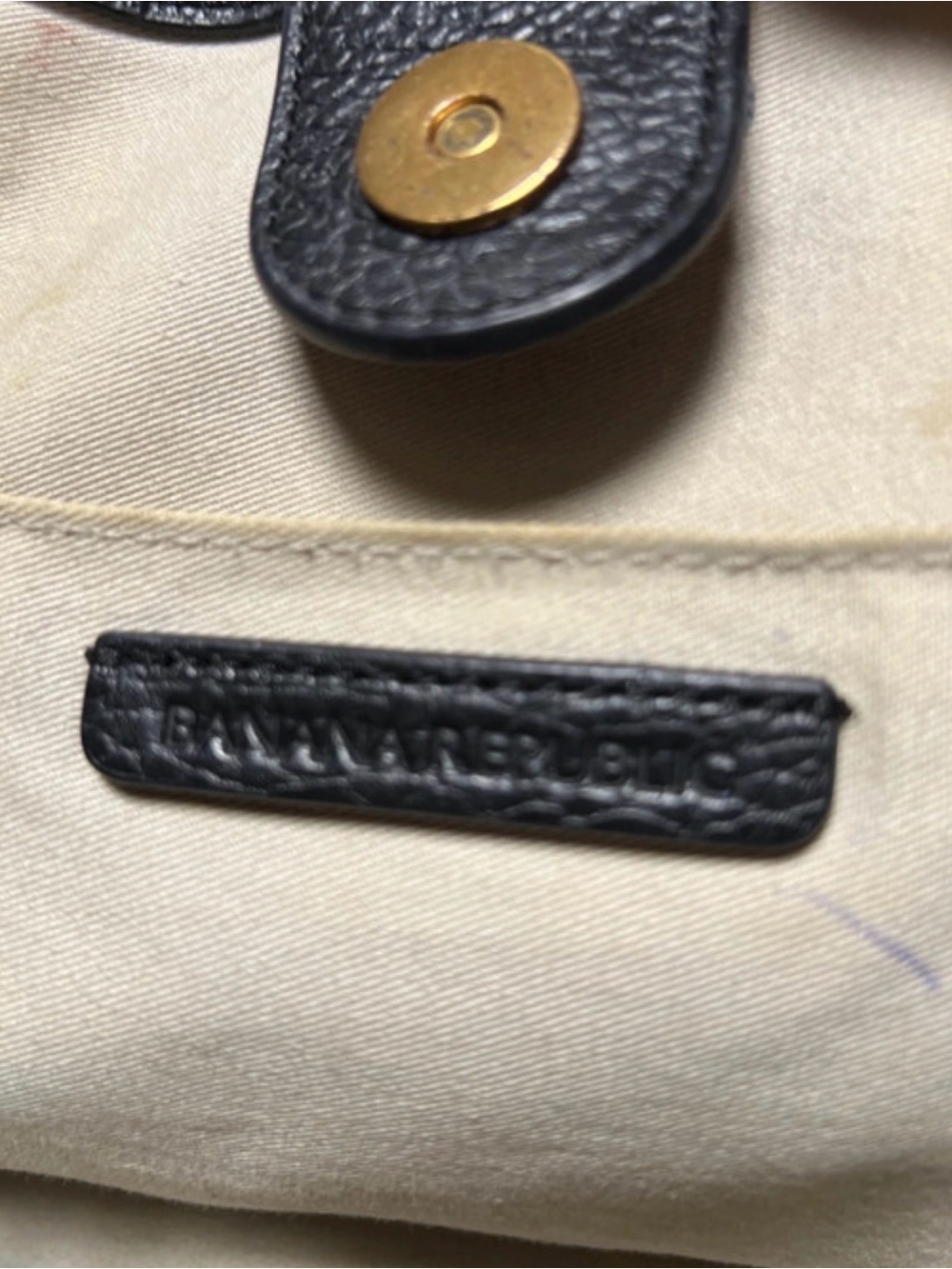 Banana Republic Black Pebbled Leather Tote - Picture 8 of 14